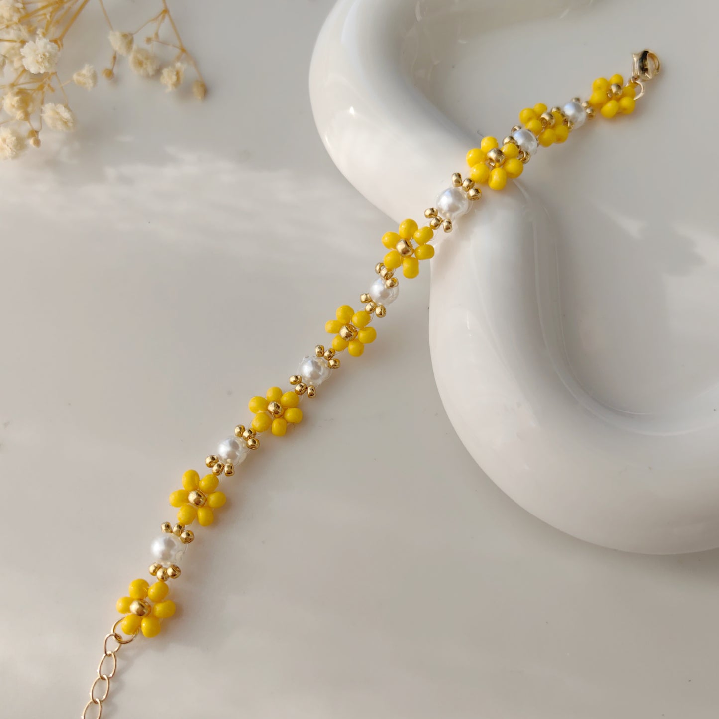 Yellow-Bead-Handmade-bracelet