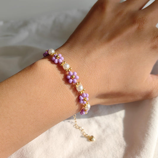 purple-bead-handmade-bracelet