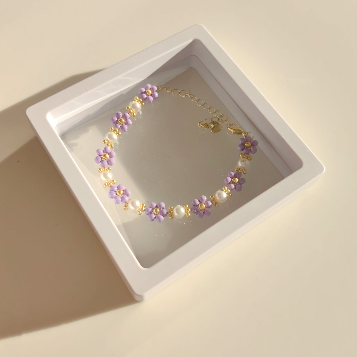 Lavender Pearl Bracelet