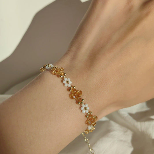 white-beads-handmade-bracelet-with-yellow-crystal