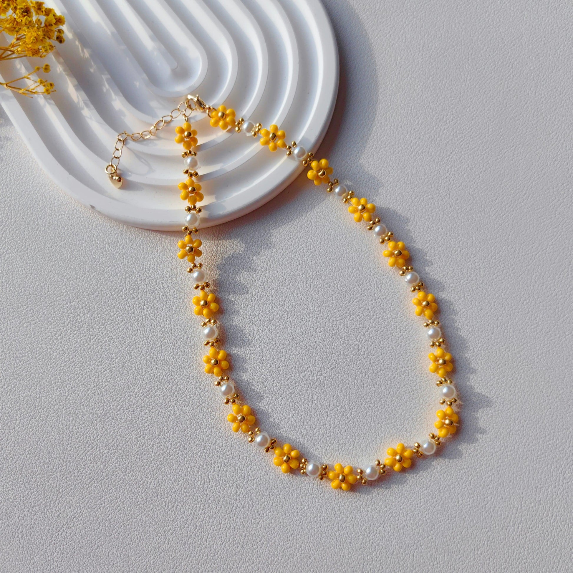 women-yellow-bead-handmade-necklaces