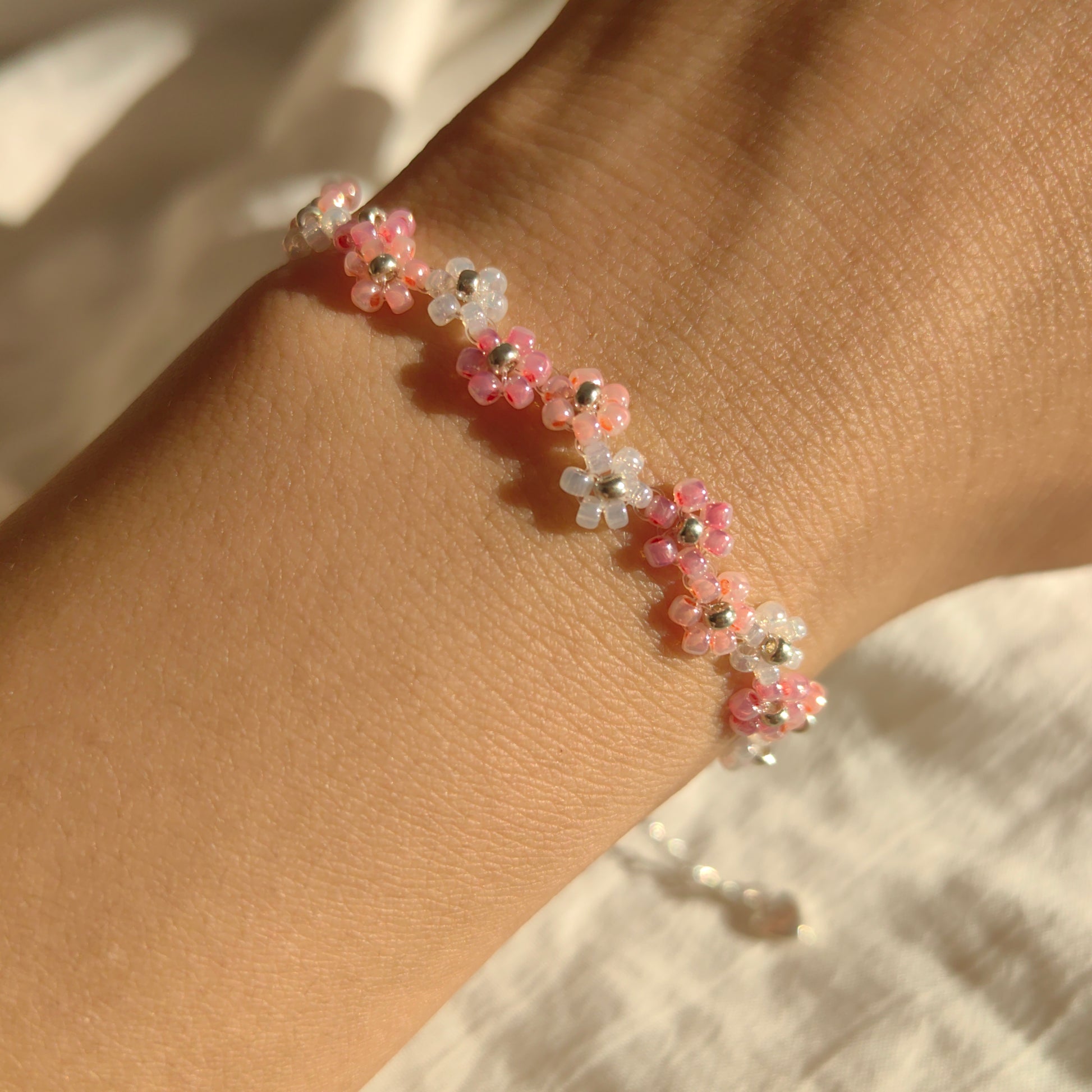 zigzag-pink-bead-handmade-bracelet
